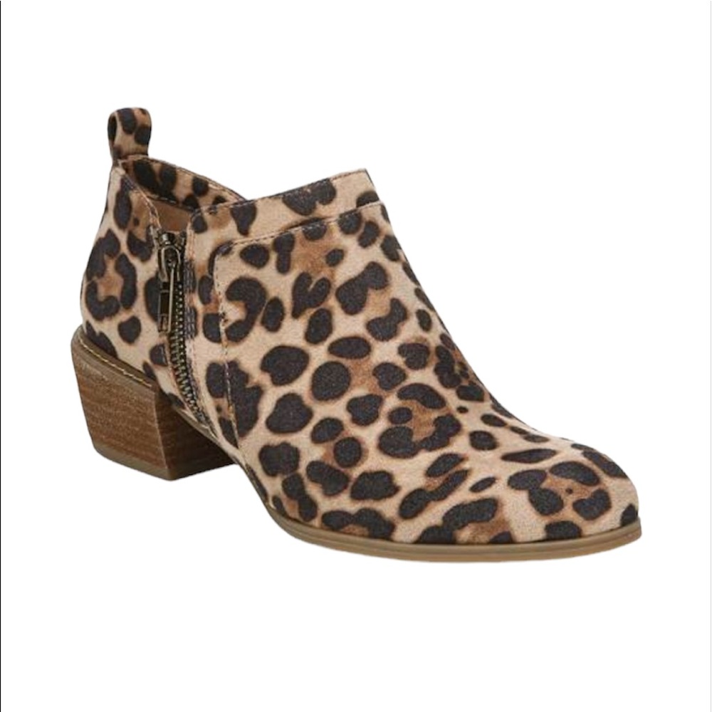 NWT SOUL Naturalizer Dame Shooties Ankle Boot Cheetah Size 9.5